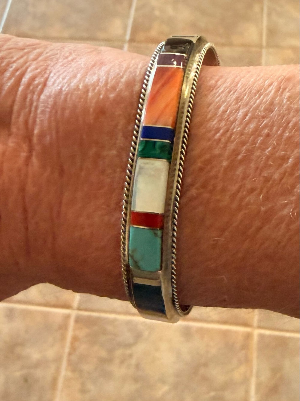 Fantastic piece of Art by Francis Yazzie. Navajo Turquoise,Spiny,coral,lapis